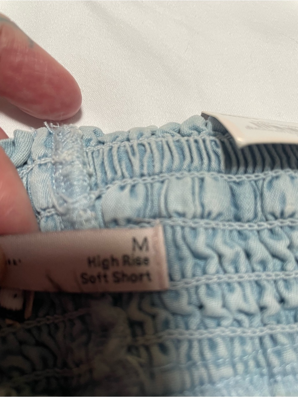 SO Light Blue Kids High-Rise Soft Shorts